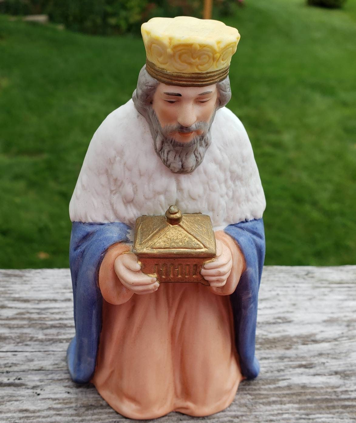 King Wise Man 5260 Nativity Figurine Homco Home Interiors Replacement Piece Ceramic Christmas Decor Manger Scene Magi