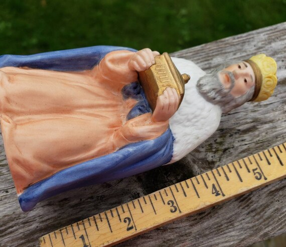 King Wise Man 5260 Nativity Figurine Homco Home Interiors Replacement Piece Ceramic Christmas Decor Manger Scene Magi