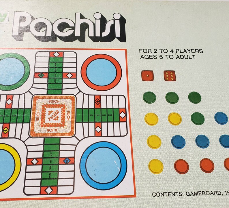 Pachisi Board Game 1974 Complete Box Light Shelf Wear | Etsy