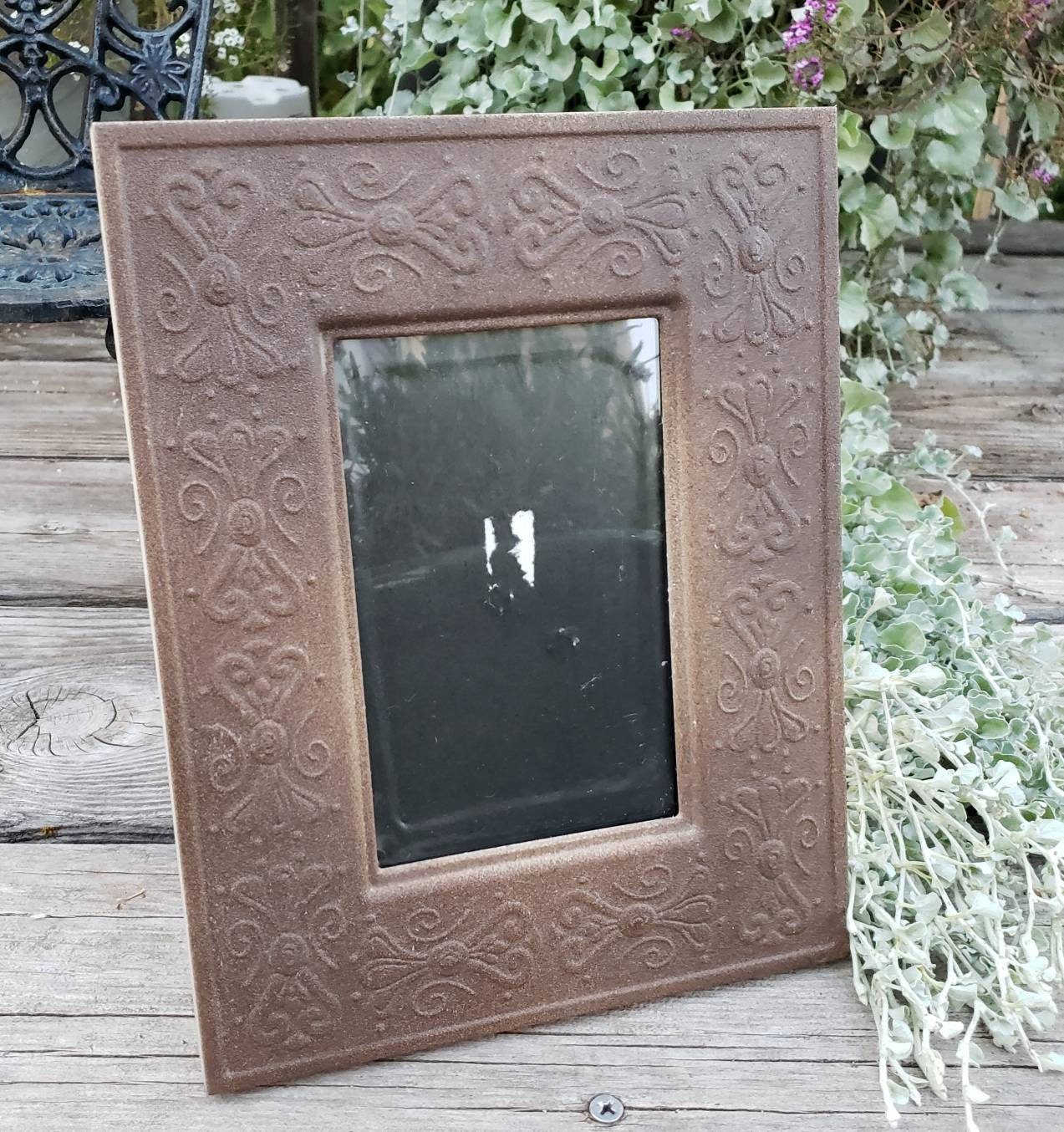 Ornate Bronze Metal Picture Frame for 4 x 6 Inch Photos Etsy