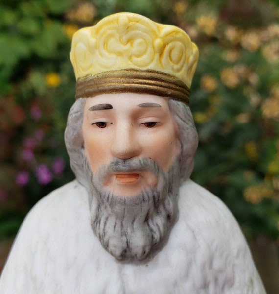 King Wise Man 5260 Nativity Figurine Homco Home Interiors Replacement Piece Ceramic Christmas Decor Manger Scene Magi