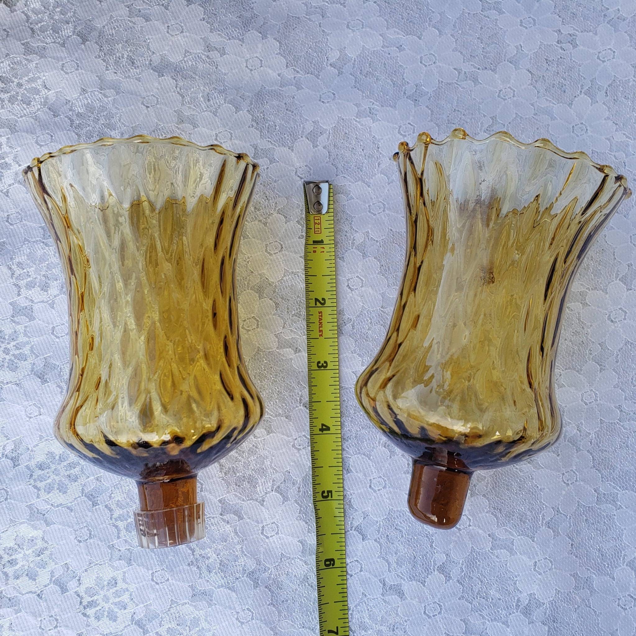 Glass Votive Cups With Grommets Set of 2 for Sconces Light Etsy UK