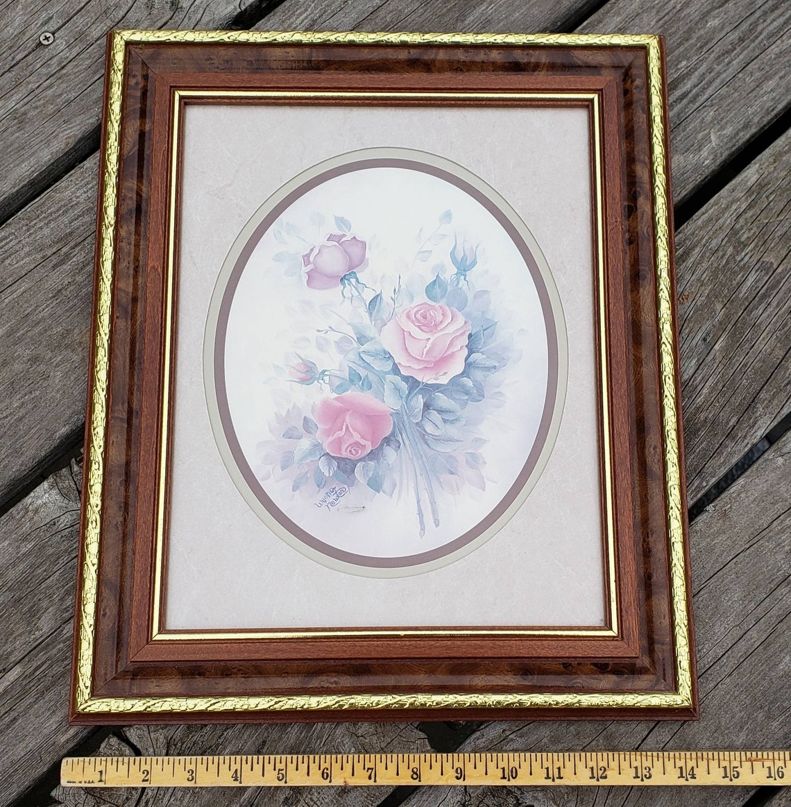 Roses HOMCO Home Interiors Pictures by Wyona Newton Wall Decor Etsy
