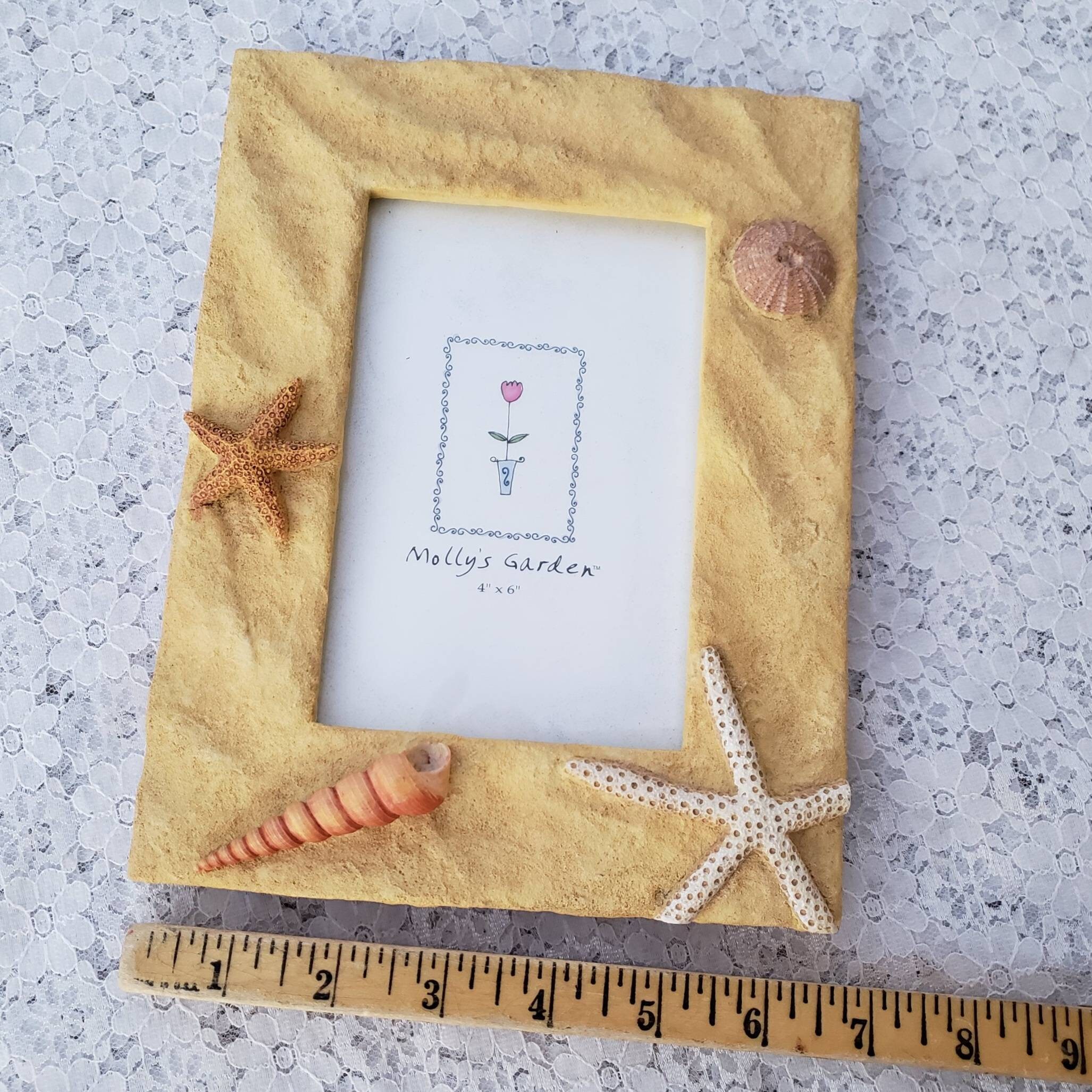 Resin Picture Frame Beach Theme by Molly's Garden Fits 4 Etsy