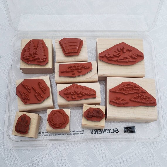 Wooden Stamp Set - Stamp a Scene - Rain Forest – Foothill Mercantile