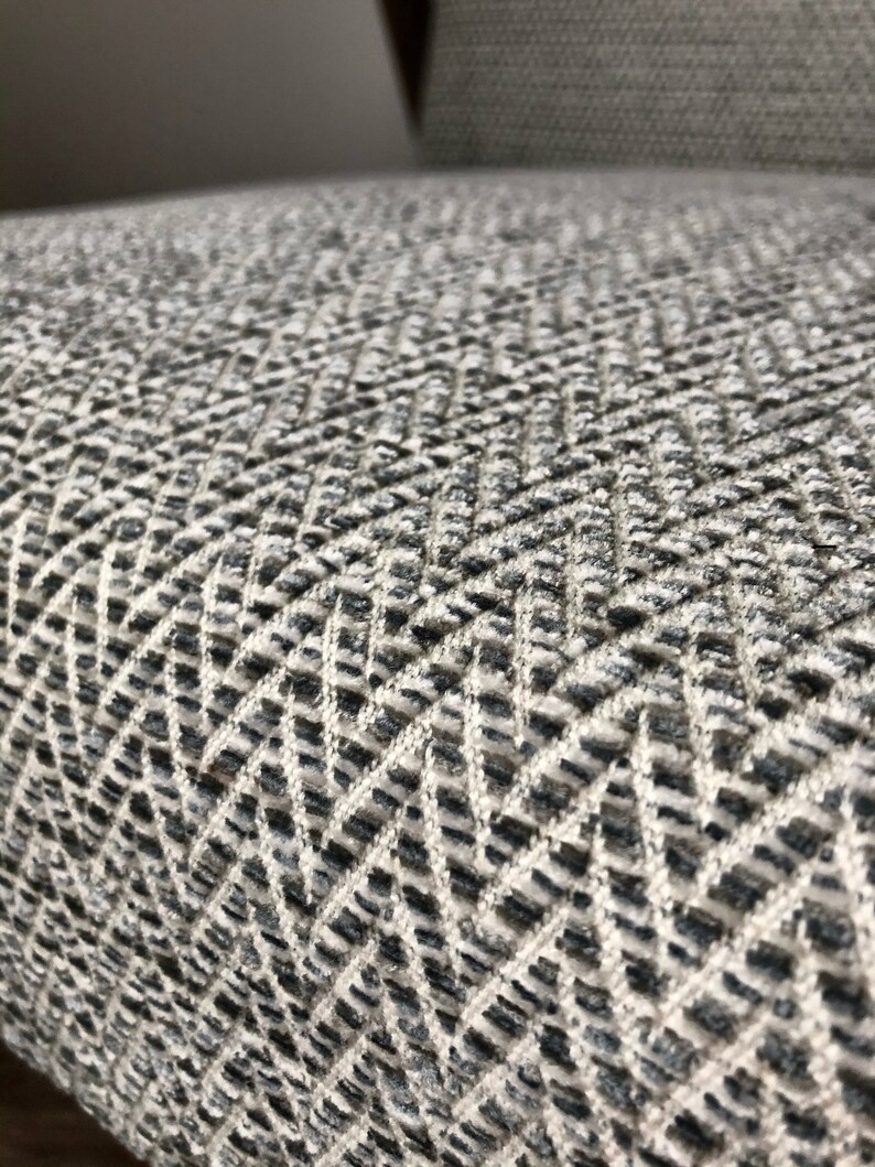 Mid Century Grey Herringbone Armchair by Radomsko 1960s Etsy UK