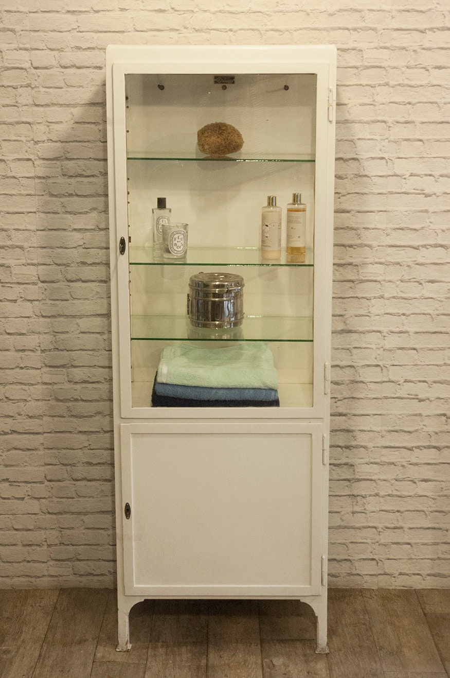 Vintage Medical Cabinet Industrial Steel Hospital Storage 1960' - Etsy