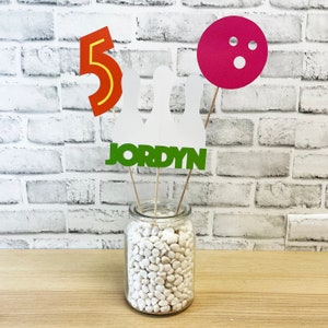 Bowling Party Decorations Bowling Centerpiece Custom Decor by PartyAtYourDoor on Etsy