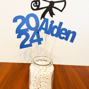 Graduation Centerpiece, Class of 2024, Graduation Party Decoration, Graduation Party, Grad Party Table Decor, by PartyAtYourDoor on Etsy image 6