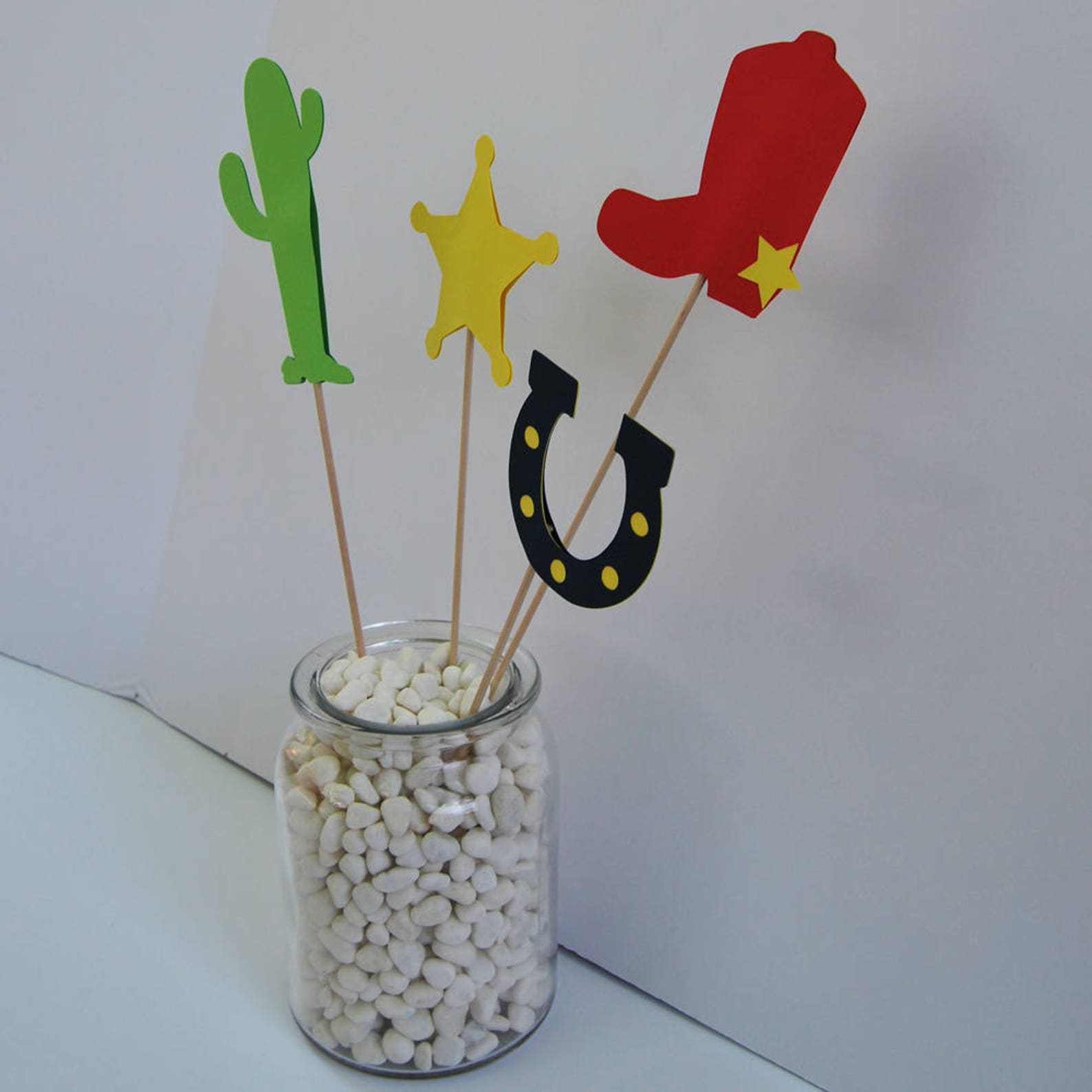 Cowboy Centerpiece Western Party Centerpiece Rodeo Party - Etsy