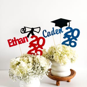 Graduation Centerpiece, Class of 2026, Graduation Party Decoration, Graduation Party, Grad Party Table Decor, by PartyAtYourDoor on Etsy