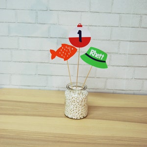 Fish Party Centerpiece, Fish Birthday Centerpiece, Gone Fishing, ofishally one, Custom Parties by PartyAtYourDoor op Etsy