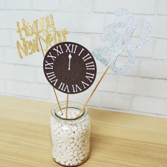 New Year S Eve 2020 Centerpiece Happy New Year Etsy