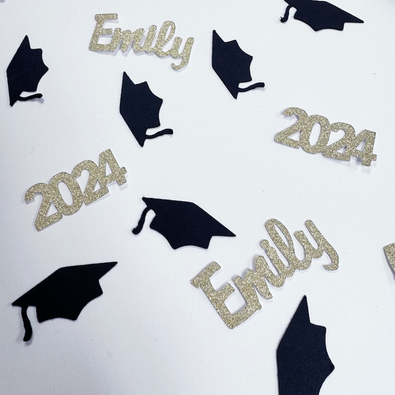 Graduation Confetti, Graduation Party Decor, Graduation Decorations, Class of 2024, Custom Parties by PartyAtYourDoor on Etsy image 8
