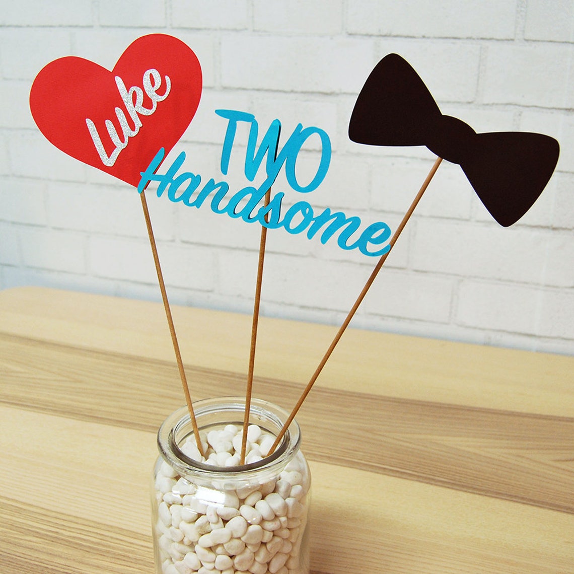 Two Handsome Centerpiece Bow Tie Centerpiece Two Handsome Etsy