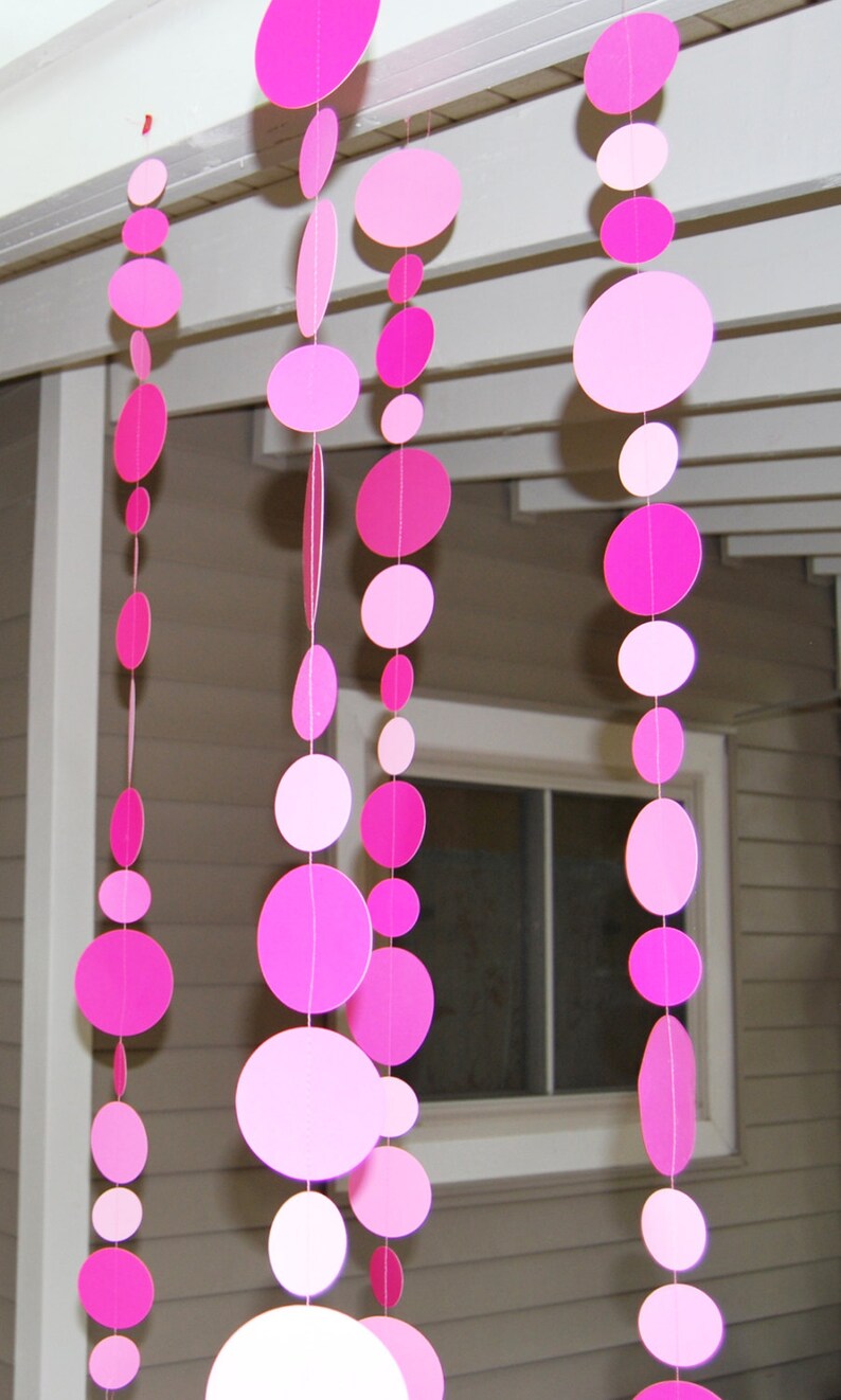 Dot Garland Baby Shower Decorations Baby Shower Garland Etsy