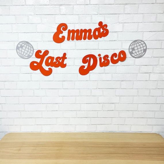 Last Disco Bachelorette Party Banner, Disco Themed Bachelorette Party, 70's Bachelorette Banner, Custom Parties by PartyAtYourDoor on Etsy