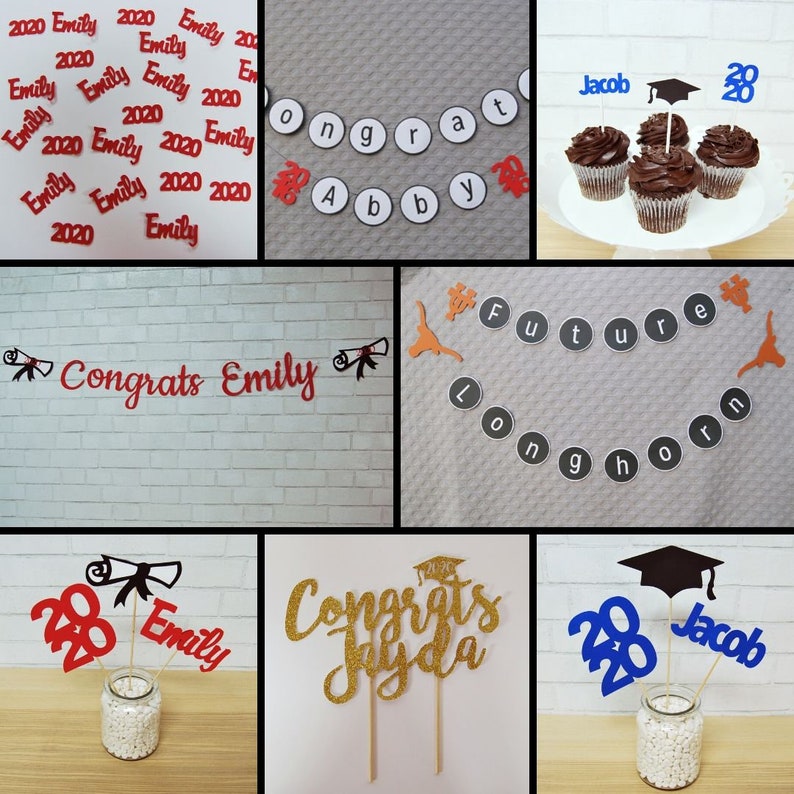 Graduation Decoration, Congrats Graduation Party Banner, Class of 2021, Graduation Party, Custom Parties by PartyAtYourDoor on Etsy image 5