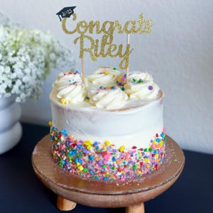 Graduation Cake Topper, Grad Hat Cake Topper, Graduation Party, Grad Party Decor, Class of 2025, Custom Parties by PartyAtYourDoor on Etsy