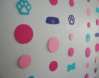 Puppy Garland, Dog Garland, Dog Birthday, Puppy Birthday, Party Decor, Birthday Decor, Dog Party, Custom Parties by PartyAtYourDoor on Etsy