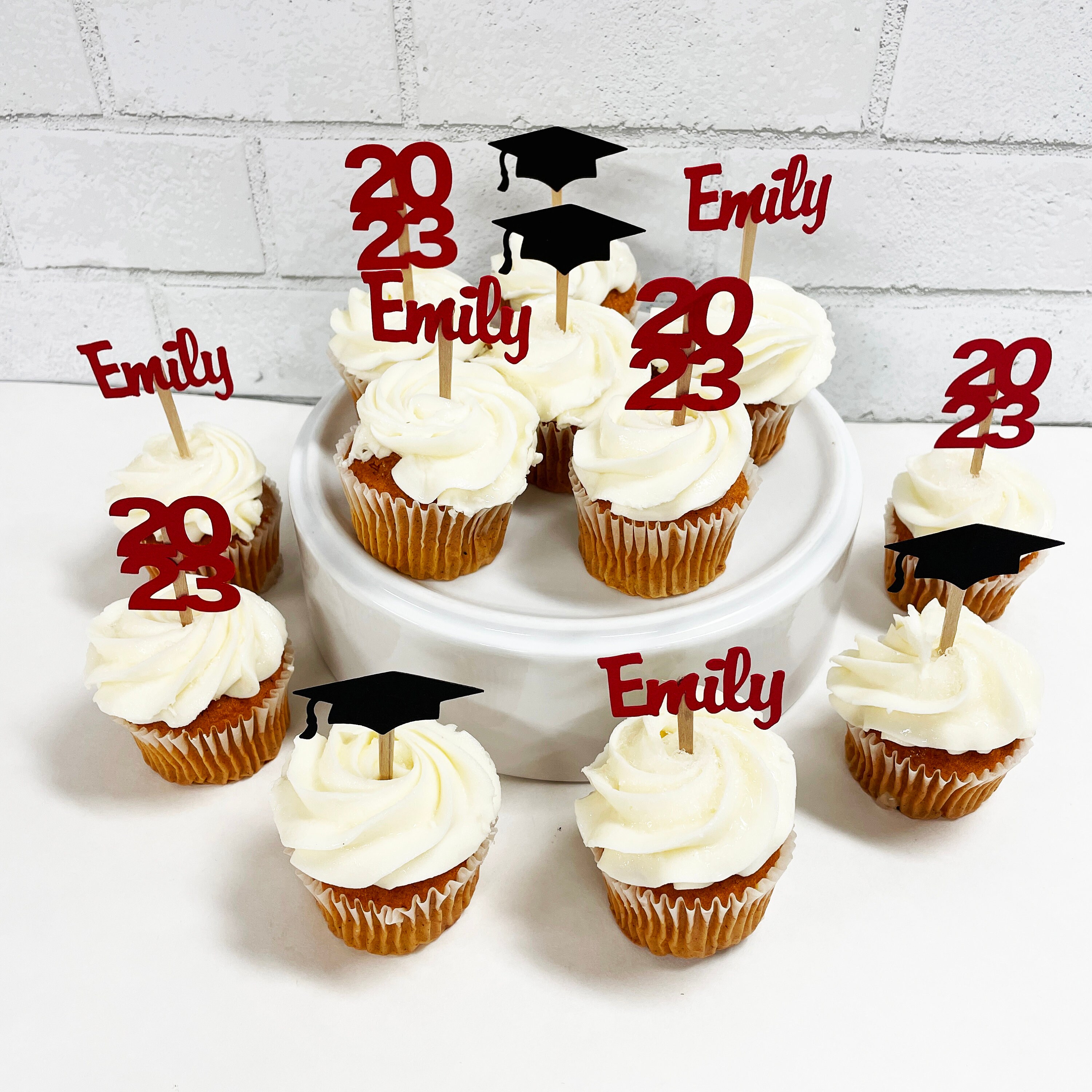 Graduation Cupcake Toppers Graduation Decorations Graduation ...