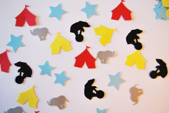 Vintage Circus Confetti, Circus Birthday, Carnival Birthday,  Circus Birthday Decorations, Custom Parties by PartyAtYourDoor on Etsy
