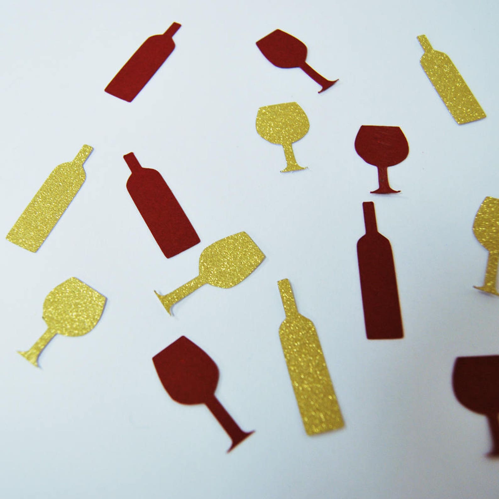 Wine Confetti Wine Glass Confetti Cocktail Party Confetti Etsy