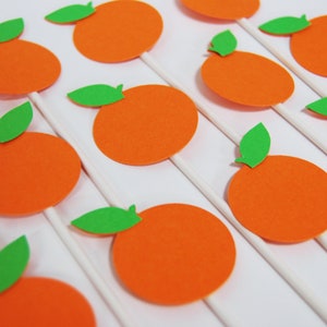 A Little Cutie is on the Way, Little Cutie Cupcake Toppers, Clementine Cupcake Toppers, Custom Parties by PartyAtYourDoor on Etsy