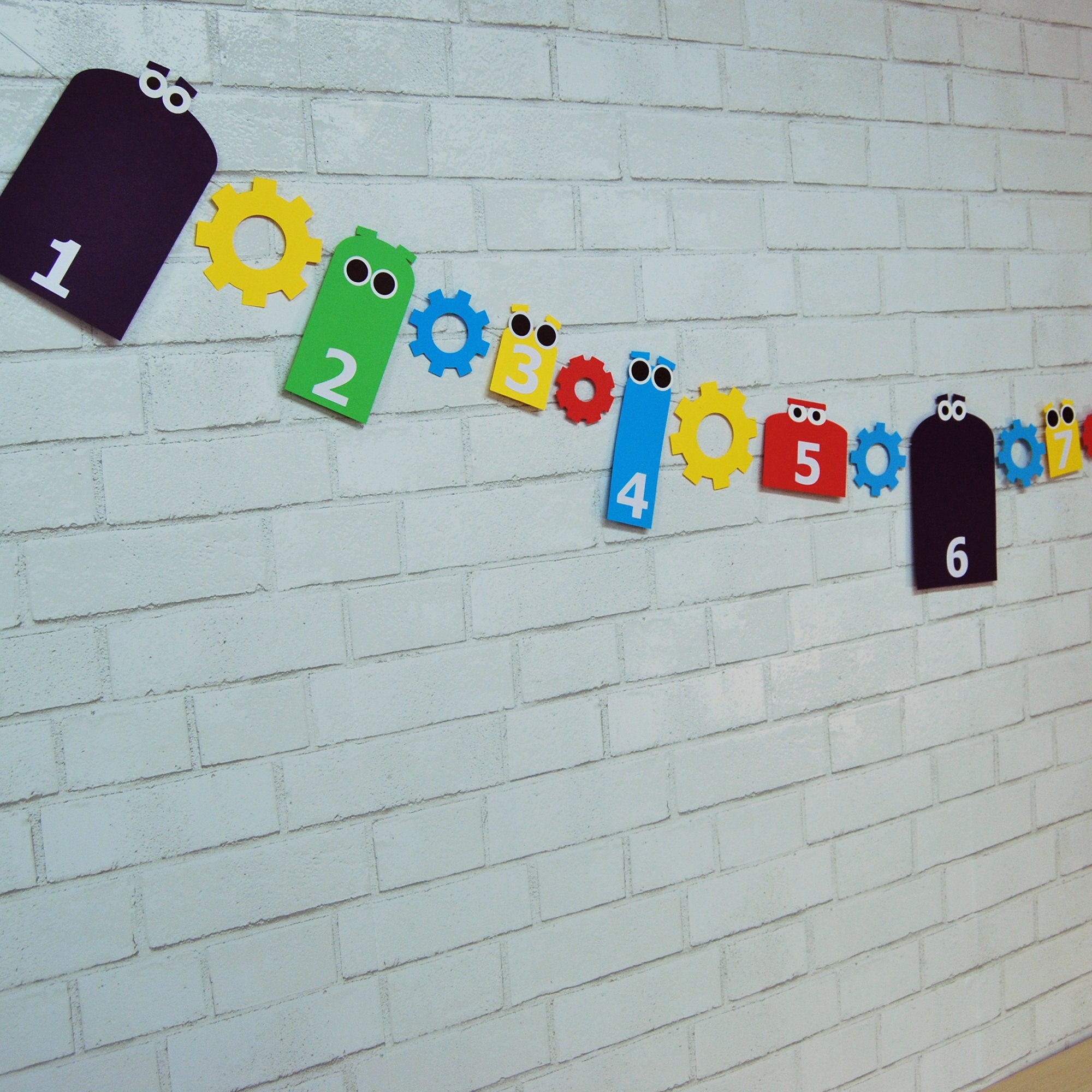 Robot Photo Banner, Robot Monthly Photo Banner, Robot First Birthday ...