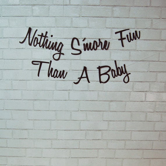 Nothing S'more Fun Than A Baby Banner, S'more Baby Shower Banner, Camp Themed Baby Shower, Custom Parties by PartyAtYourDoor on Etsy