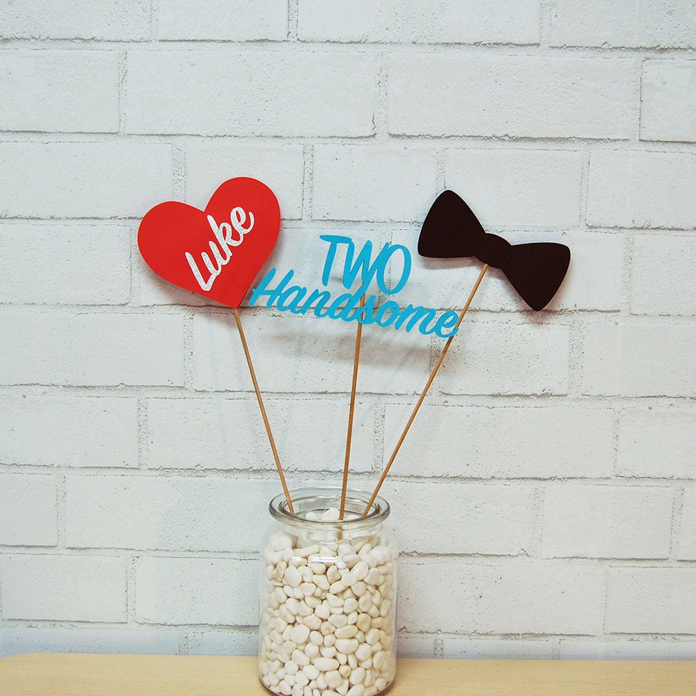 Two Handsome Centerpiece Bow Tie Centerpiece Two Handsome Etsy