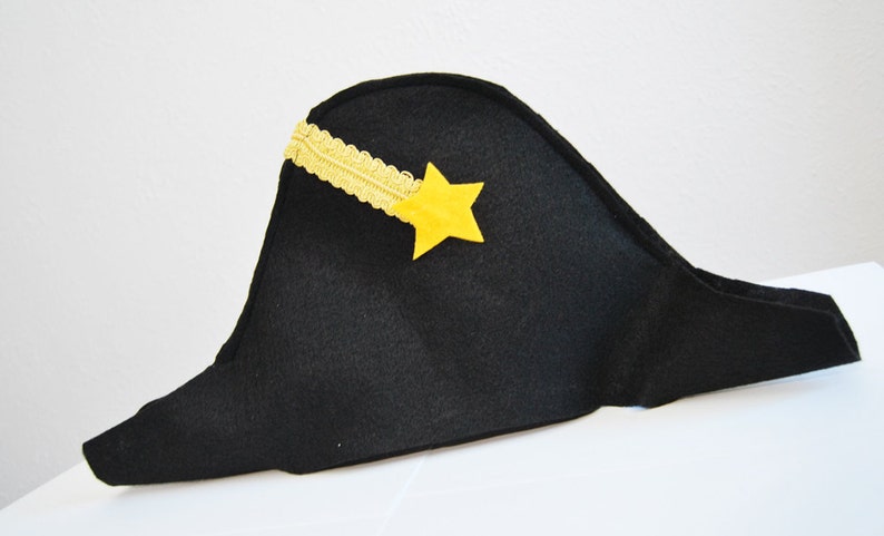 Colonial Hat 18th Century Costume Hamilton Inspired Party Hats Custom Parties by PartyAtYourDoor on Etsy Naval Cocked Hat Felt Hat