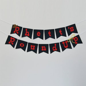 Cowboy-Banner &quot;,&quot; Cowboy Geburtstagsbanner &quot;,&quot; Rodeo-Banner &quot;,&quot; Cowboy Geburtstag Party Dekoration, Lasso-Banner, benutzerdefinierte Parteien von PartyAtYourDoor auf Etsy