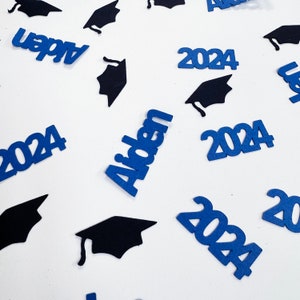 Graduation Confetti, Graduation Party Decor, Graduation Decorations, Class of 2024, Custom Parties by PartyAtYourDoor on Etsy image 7