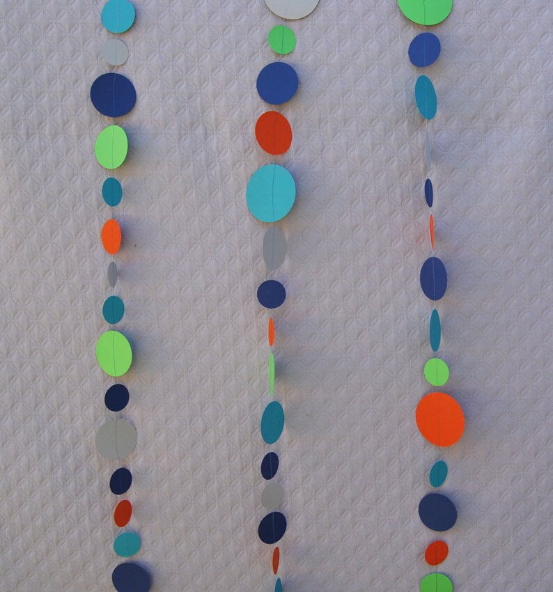 Dot Garland Baby Shower Decorations Baby Shower Garland Etsy