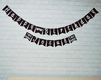 Twee coole verjaardagsbanner, twee coole banner, tweede verjaardagsfeestje, twee coole verjaardag, aangepaste feesten door PartyAtYourDoor op Etsy