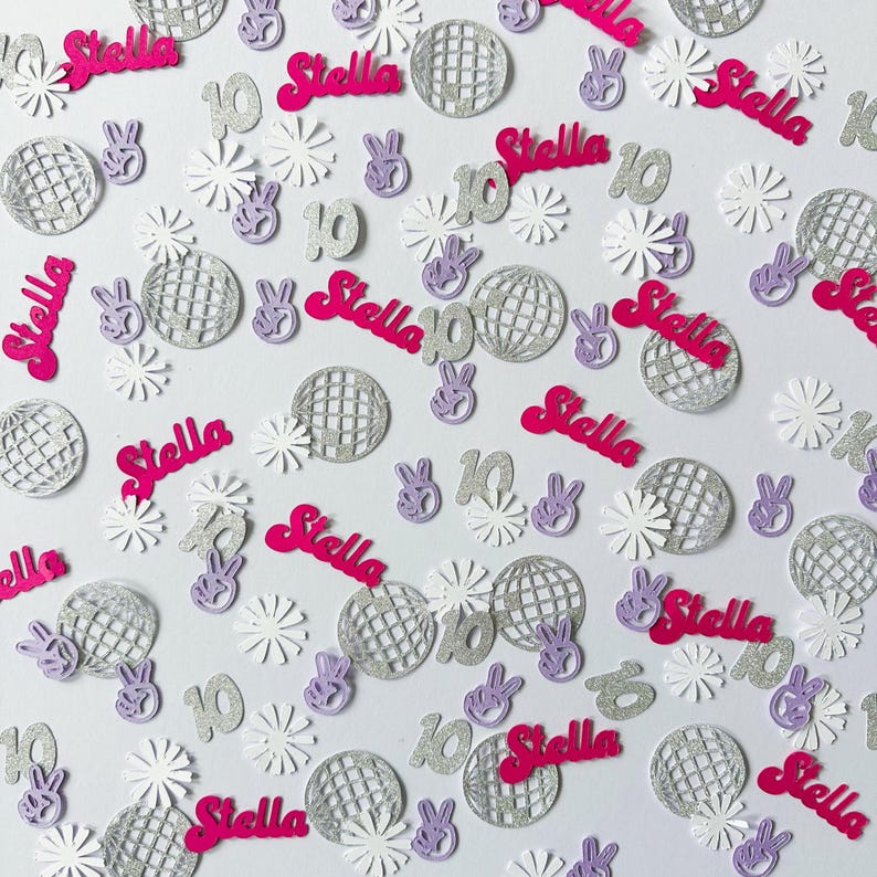 Custom Confetti, Personalized Confetti, Birthday, Retirement, Baby Shower, Bar Mitvah, Graduation, Party, Custom Parties, PartyAtYourDoor image 8