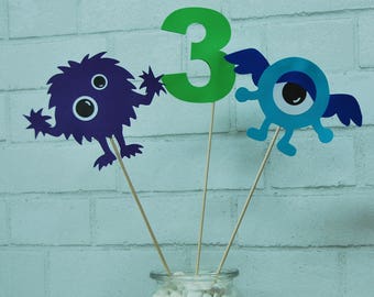 Monster Party Centerpiece, Monster Birthday Centerpiece, Monster Party Decor, Monster Table Decor, Custom Parties by PartyAtYourDoor on Etsy