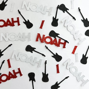 Rock and Roll Confetti, Guitar Confetti, Rock Birthday Confetti, Guitars, Music Party Decor, Custom Parties by PartyAtYourDoor