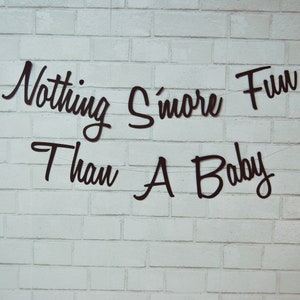 Nothing S'more Fun Than A Baby Banner, S'more Baby Shower Banner, Camp Themed Baby Shower, Custom Parties by PartyAtYourDoor on Etsy image 7