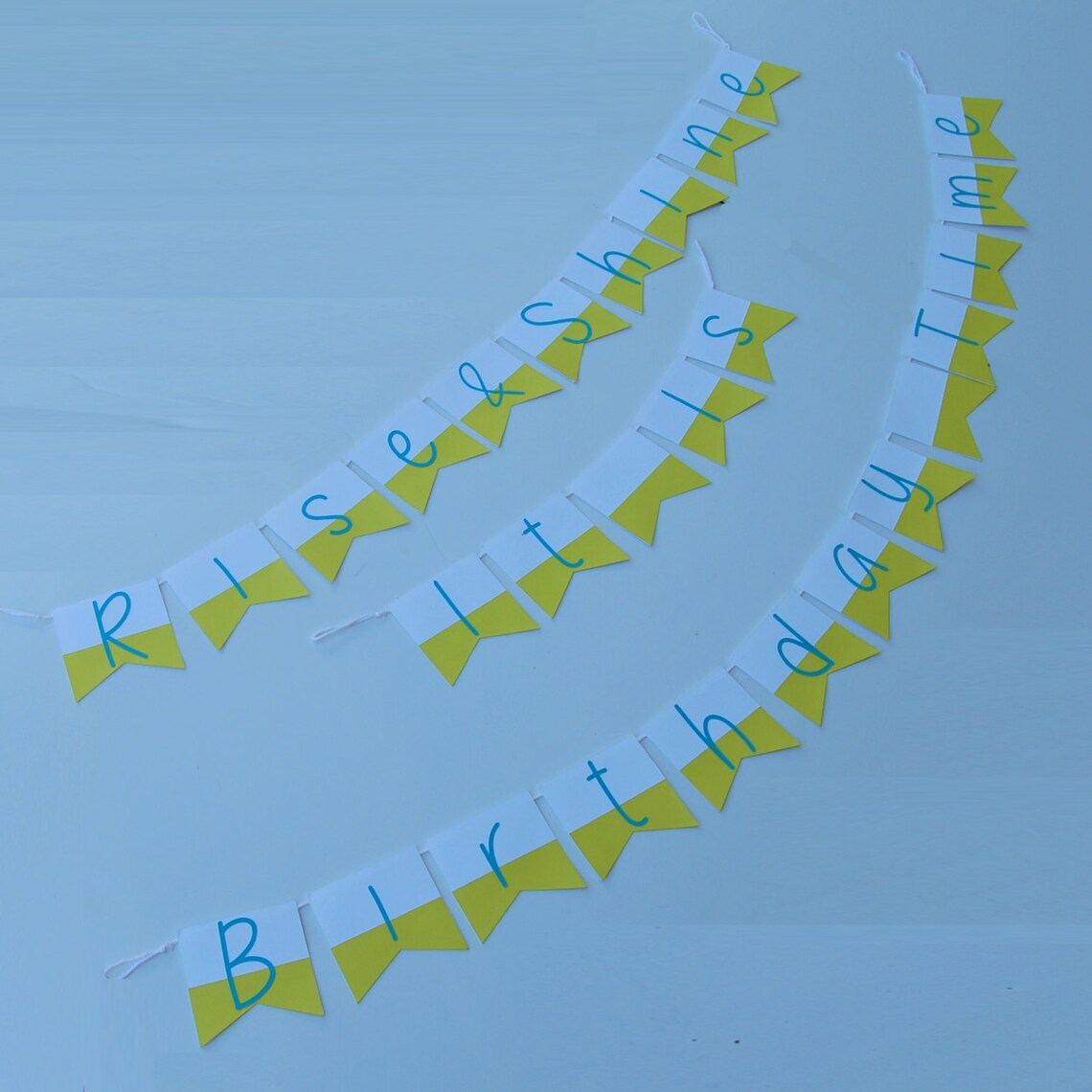 Rise and Shine Birthday Banner Pajama Party Birthday Banner - Etsy