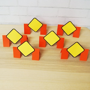 Cartões de buffet para festa de construção, decoração de festa de construção, festa de construção, cartões de buffet com sinal de cuidado, festas personalizadas por PartyAtYourDoor