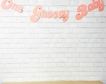 One Groovy Baby Banner, First Birthday Banner, Hippie Baby Birthday Banner, Groovy Baby, Custom Parties by PartyAtYourDoor on Etsy