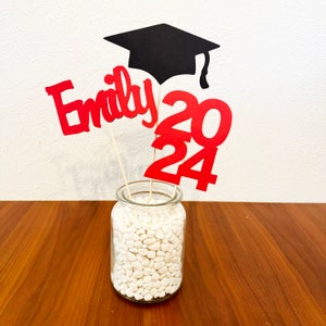 Graduation Centerpiece, Class of 2024, Graduation Party Decoration, Graduation Party, Grad Party Table Decor, by PartyAtYourDoor on Etsy image 7