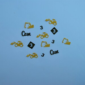 Construction Confetti, Bulldozer Confetti, Truck Confetti, Construction Party, Truck Table Decor, Custom Parties by PartyAtYourDoor on Etsy image 4