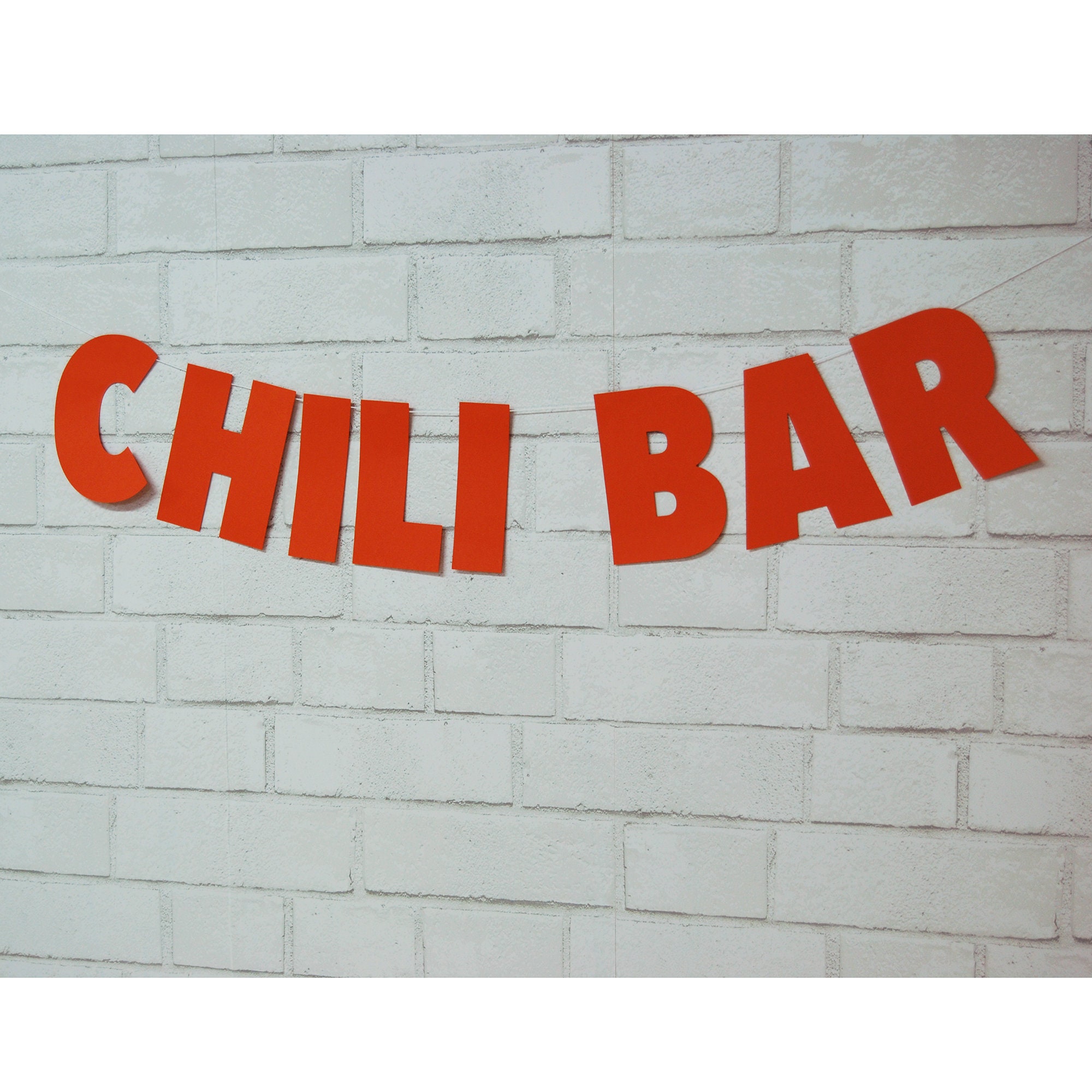 Chili Bar Banner Chili Bar Camping Party Decor Camping Baby | Etsy