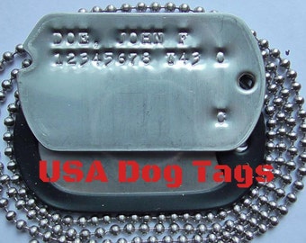 thumbnail image 2 of Authentic US WW2 Notched GI Army Dog Tag ID Disc – Custom/Personalized Military Memorabilia 2 of 4