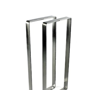 Metal Sofa Table Leg/Clear Powdercoat Finish/Couch Table Legs/Console Table Legs/Hall Table Legs/Set of Two