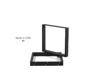 Rectangular Metal Coffee Table Legs/Metal End Table Legs/Black Powdercoat Finish/Choose Your Height and Width/Set of Two/Fabricated in USA