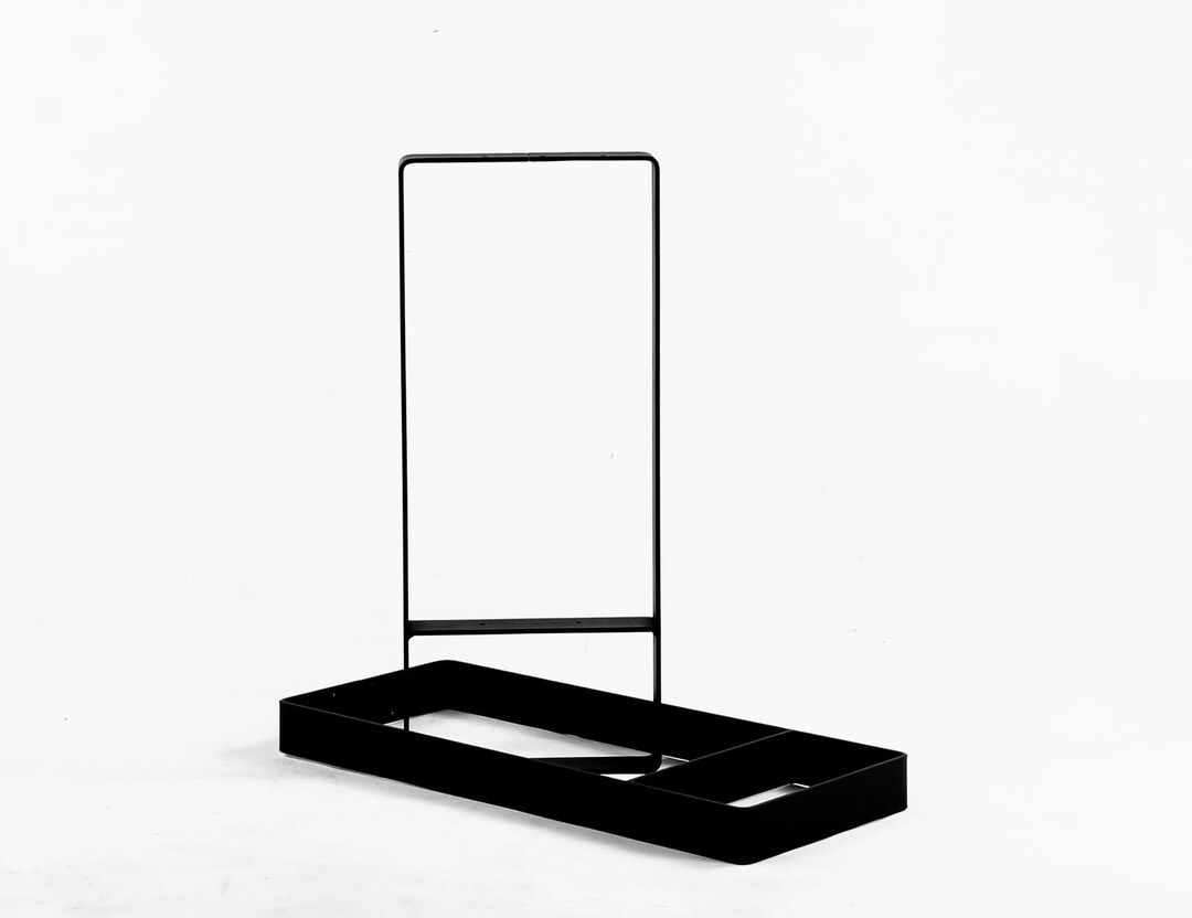 Steel Sofa Table Legs With Shelf on Metal Legs for Live Edge Slab